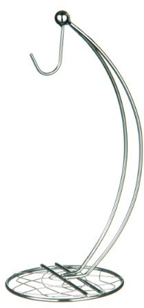 Premier Housewares Geo Banana Hanger, Chrome, Silver
