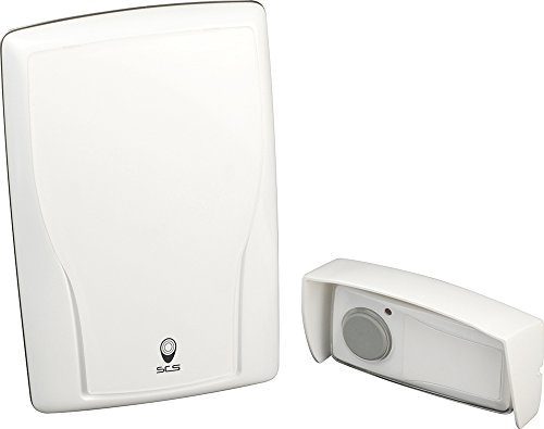 SCS Sentinel - CSF0011 - Carillon Sans Fil - Sonnette Extérieure Étanche - Portée 150 m - Bouton Poussoir, Visserie, Alimentation Inclus - UEL-Bell 150