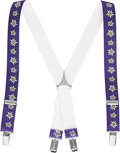 Playshoes Unisex Kinder Hosenträger Edelweiß Hosenträger, Blau (Marine 11), 70cm