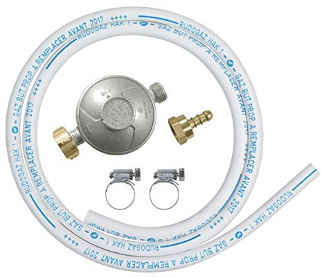 Ribitech - dg170tc75/b - Kit Tube Souple Butane avec 1 détenteur, 1 tétine et 1 Tube Souple 1m50