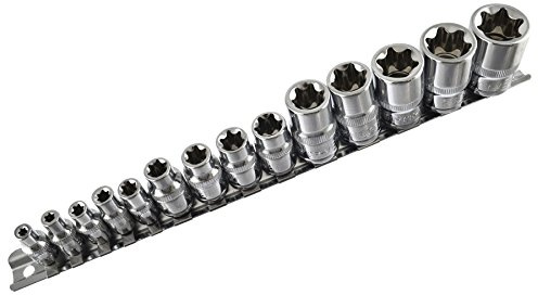 / Star Torx Douilles femelles 14pcs Set 1/4 / 3/8 et 1/2 douilles E E4 - E24