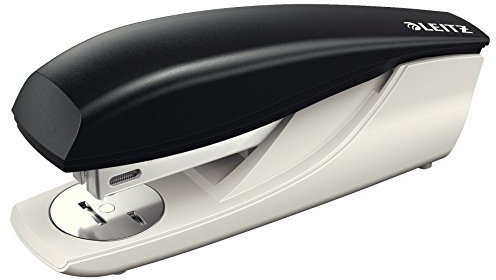 Leitz Büroheftgerät aus Metall, Für 30 Blatt, Ergonomische Form, Inkl. Heftklammern, Schwarz, NeXXt-Serie, 55006095