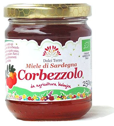 250 gr - Miele biologico di corbezzolo sardo prodotto dagli apicoltori artigiani di Terrantiga, Sardegna