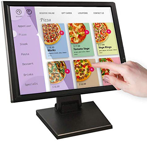 ANGEL POS 1006017 17-Inch POS TFT LCD TouchScreen Monitor, Black