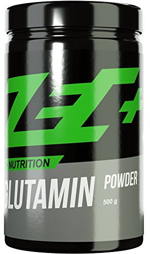 Zec+ Nutrition Glutamin Pulver – 500g, reines L-Glutamin Pulver, hochdosiert & geschmacksneutral