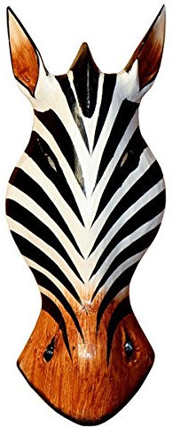 Bella 30 cm legno zebra Maschera Animale Giraffa Africa maske49