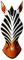 Bonito 30 cm Zebra Máscara Madera Animales jirafa África maske49