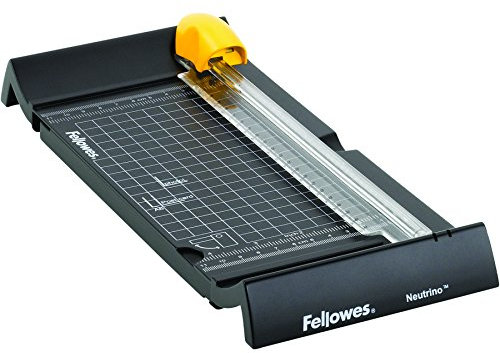 Fellowes Neutrino A5 Paper Cutter Guillotine - 24CM Cutting Length Guillotine Paper Cutter - 5 Sheet Capacity - Ideal for Home Use - Black