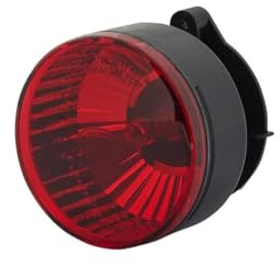 HELLA 2Ne 009 001-021 Feu Antibrouillard Arrière - Halogène - 12V - Montage Encastré - Couleur Du Voyant: Rouge - Fiche: Amp - Arrière