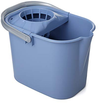 TATAY 1102800 Seau Rectangulaire avec Essoreur Plastique Bleu 37 x 26 x 29 cm