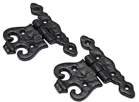 Merriway® BH01788 (2 Pcs) Door Hinge, 110mm (4.1/2 inch) Black Antique - Pack of 2 Pieces