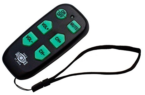 Universal Big Button TV Remote - EasyMote | DT-R08B. Backlit, Easy Use, Smart, Learning Television & Cable Box Controller, Perfect for Assisted Living Elderly Care. White TV Remote Control…