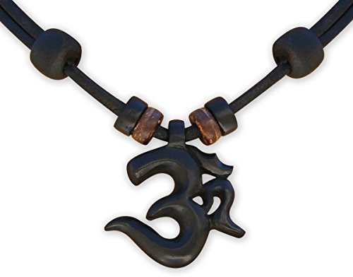 HANA LIMA Omkette Om Shiva Buddha Indien Lederkette Surferhalskette Halskette Surferkette