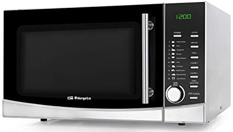 Orbegozo MIG 3420 - Microondas con grill, 34 litros, 9 menús preconfigurados, 8 niveles de potencia, programa descongelación, temporizador, 1000-1300 W