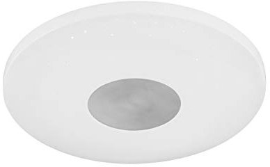 ACTION by WOFI 998501066000 A Deckenleuchte, Plastik, 18 W, Integriert, weiß, 34 x 34 x 6 cm, Ø: 34 cm