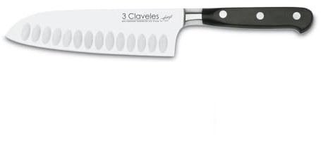 3 Claveles 01565 Cuchillo Profesional Gama Forgé (17 cm 6.5'', Santoku)