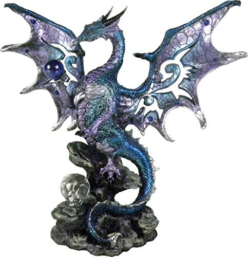 Nemesis Now Blue Dragon Protector None Statue Multicolor Polyresin Drachen, Geschenke, Gothic