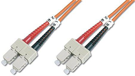 Digitus FO Cable de conexión OM2-3 m de Cable de fibra óptica SC a SC - LSZH - multimodo dúplex 50/125µ - 10 GBit/s - naranja