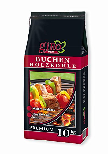 10 kg giRo Buchengrillkohle Holzkohle Buche Grillkohle Buchengrillholzkohle Premium