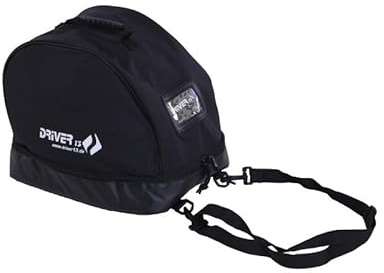 Driver13 helmet bag GO, for ski, bike, snowboard and riding helmets, accessory compartment, black