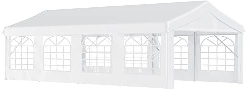 Outsunny 8m x 4m Garden Gazebo Marquee Party Tent w/Heavy Duty Steel Frame
