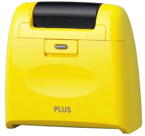 Plus Personal Information Protection Stamp Roller Keshipon Wide Yellow IS-510CM 38-134