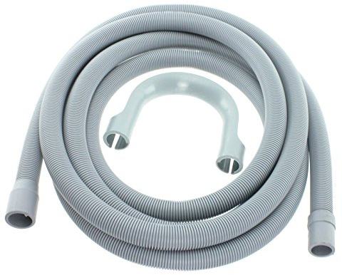 SPARES2GO Universal Extra Long Water Pipe Outlet Hose for Washing Machines and Dishwashers (4 metres, 19mm & 22mm Connection)