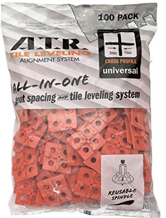 ATR Leveling System - 3UX100 Tile Leveling Alignment System 100 3mm Cross Spacing Plate