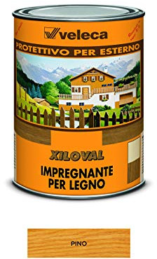 Veleca XILOVAL Pino - lt. 1 - IMPREGNANTE PROTETTIVO LUCIDO DA ESTERNO PER LEGNO
