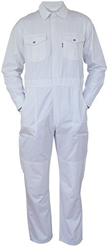 Carson Classic Workwear Arbeitsoverall aus reiner Baumwolle, 1 Stück, 60, weiß, KTH735.W