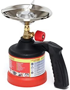 ROTHENBERGER Industrial Scout Campingkocher | Inbetriebnahme mit Stechgaskartusche | Kartuschenkocher | Kocher Gas | Camping | 14 cm Kochauflage | 35904