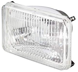 HELLA Halógena Óptica de faro, faro principal - 12V / 24V - rectangular - Número de referencia: 12.5 - transparente - Conector: Conector plano - delante - Cant.: 1 - 1LB 003 177-301