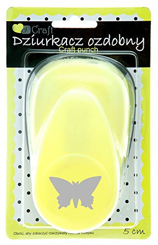 dp Craft Punch 5 cm, Schmetterling, Bunt, Farbe, 2 Stück