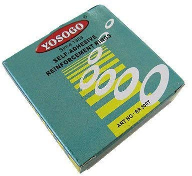 YOSOGO Self-Adhesive Reinforcement Rings (6 Boxes x 400 Pack) | Transparent Tear-Resistant Hole Protectors for Binders, Notebooks & Files | Eco-Friendly, Durable, & Easy-to-Use