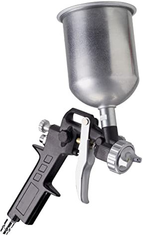 FERM Farbspritzpistole - Fließbecher - 400cc - 4,5 bis 6 bar