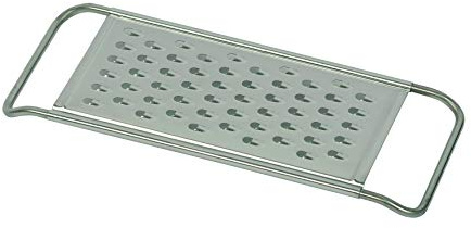 Kelomat, 2422-047, Gemüsereibe grob, aus Edelstahl, 35 x 11 cm, Raspel, Reibe, Hobel, Gemüsehobel, Allzweckreibe