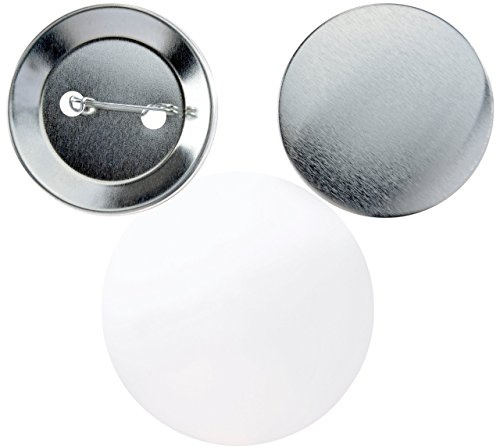 Buttonrohlinge 55mm (100 Stück) mit Sicherheitsnadel für IBP-Schollenberger & Astor Buttonmaschinen