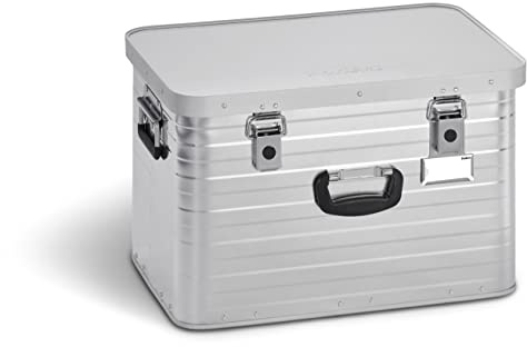 Enders Alubox TORONTO 63 L - Aluminiumbox mit 1 mm Wandstärke, extra stabil, spritzwasser- und staubdicht, Aluminiumbox mit Deckel, stapelbar - Aluminium Box #3893, Silber