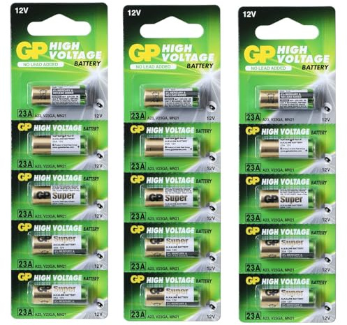 15 Pack x GP Alkaline 23AE 12V