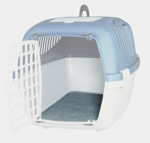 Trixie Anti-Rutsch-Thermo-Einsatz 29 x 51 cm für Transportbox, grau, passend für Capri Größe 1-3