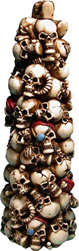 Stack Human Skulls Smoking Incense Tower, Stick Incense Burner Ashcatcher Air Freshener by Nose Desserts Brand