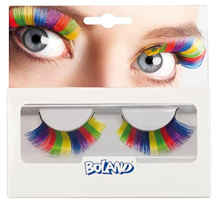 Boland - Cils autocollants Basic, 1 paire, cils artificiels, application facile, clin d'oeil, fête à thème, carnaval