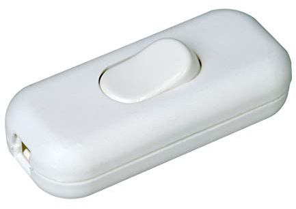 Kopp 191317086 Interruptor de cable intermedio, 1 polo, 250 V, 6 A, blanco