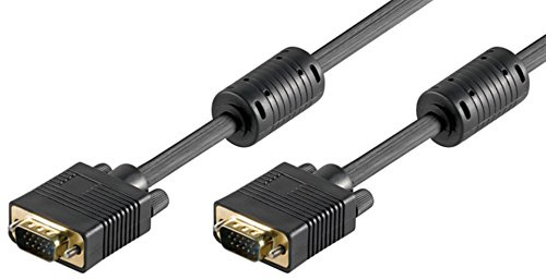 Goobay 68140 Câble de Moniteur Full HD SVGA, Doré, 20m Longueur
