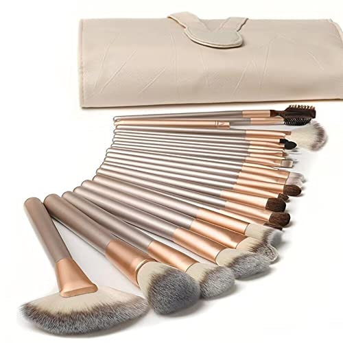 Makeup Brushes Ammiy Makeup Brushes Sets Professional 18 Pcs Make up Brushes Premium Synthetic Foundation Brush Blending Face Powder Blush Eyeshadow Eyeliner Makeup Kit with PU Leather Bag