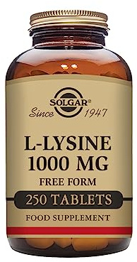 Solgar L-Lisina Comprimidos de 1000 mg, Envase de 250