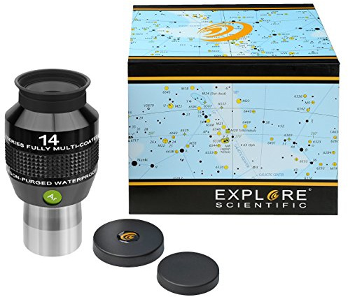 Explore Scientific 82° AR Oculaire avec revêtement Multi-Couches de qualité supérieure et Garni de gaz de Protection