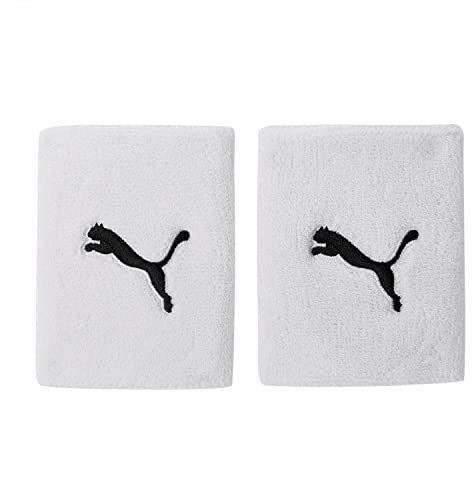 PUMA Schweißband Team long Wristband, White, One size, 051917 02
