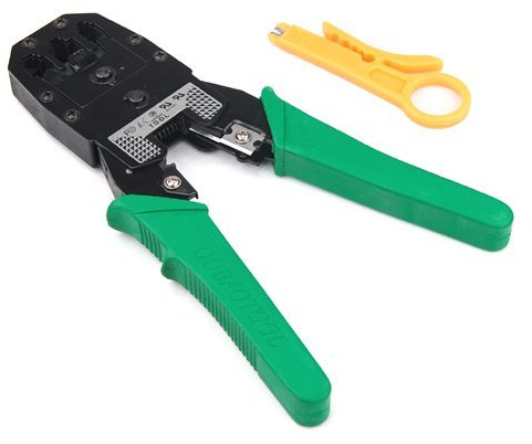 Link-e : Herramienta De Crimpadora Universal Para Cable De Red RJ45 RJ12 RJ11 (8P8C, 6P6C, 4P4C), Alicates, Pelacables, Conexion De Red...