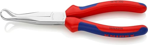KNIPEX Mechanikerzange verchromt mit Mehrkomponenten-Hüllen 200 mm, 38 95 200